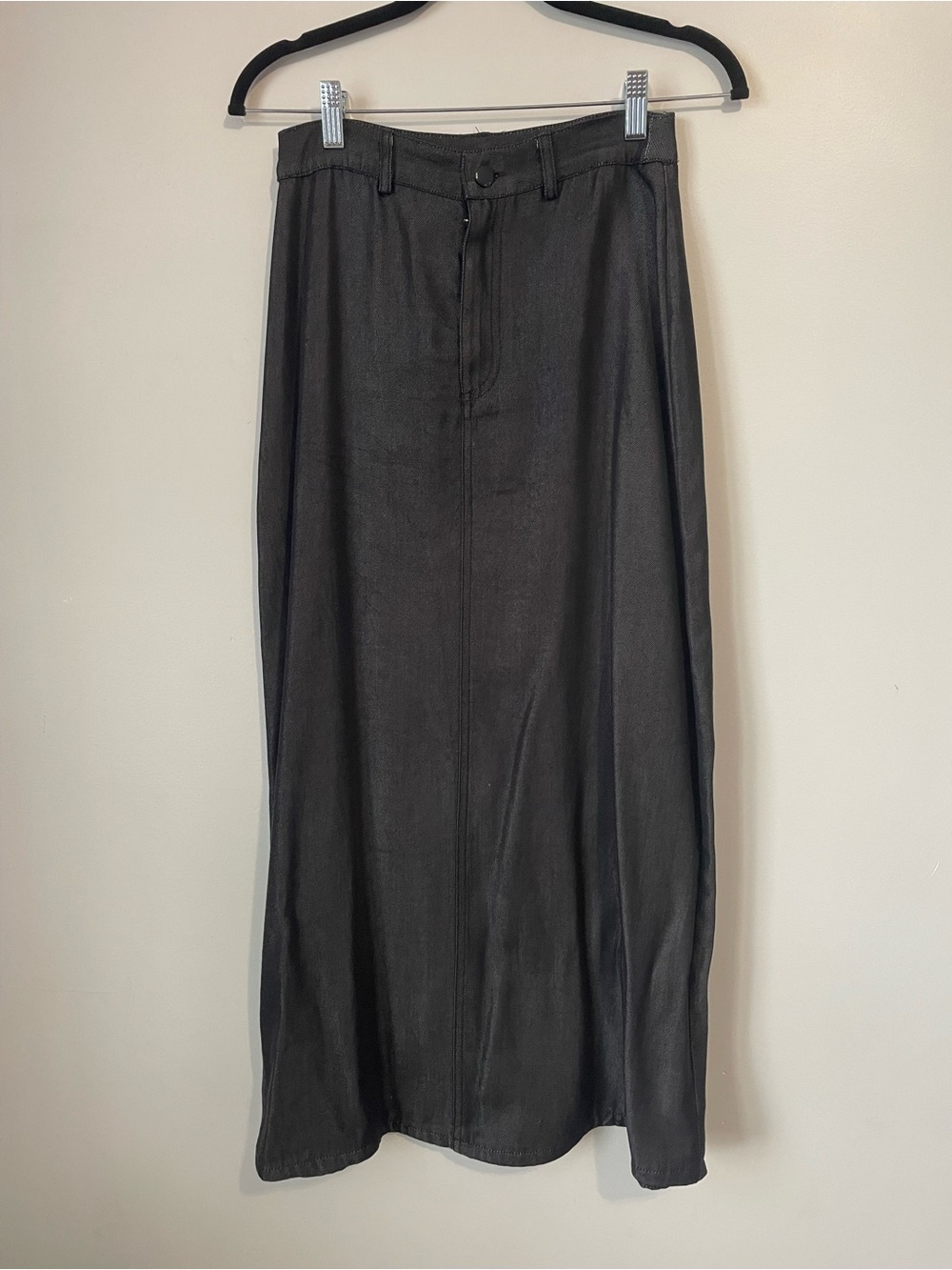 Women’s Black Denim Straight Skirt